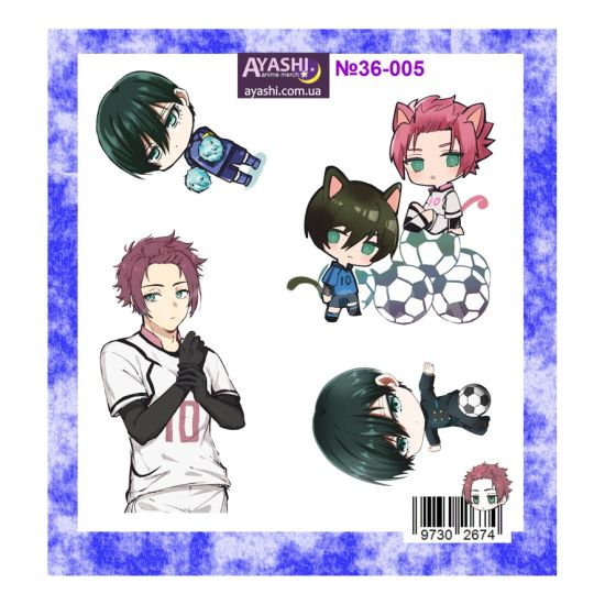 Наклейки Blue Lock №36-005 Наклейки Blue Lock №36-005
