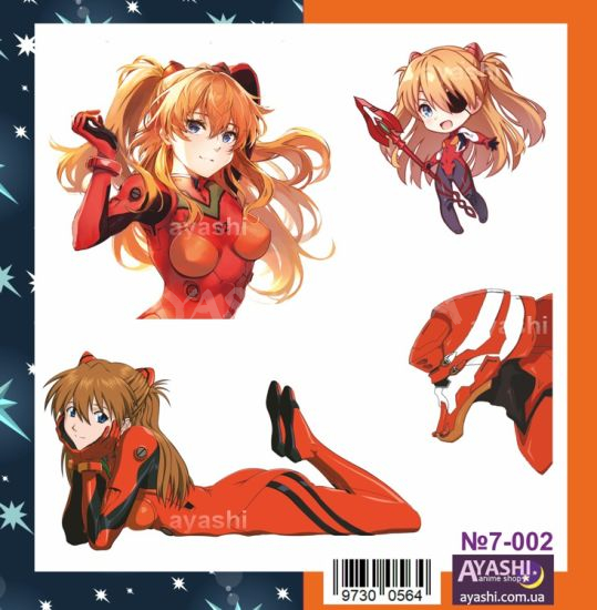 Наклейки Evangelion  №7-002 Наклейки Evangelion  №7-002