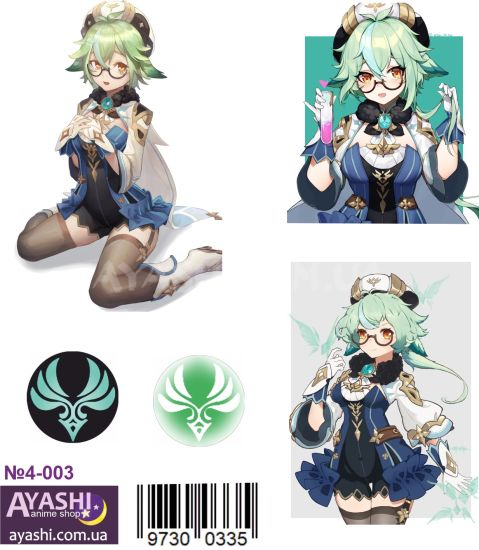 Наліпки Genshin Impact №4-003 Наліпки Genshin Impact №4-003