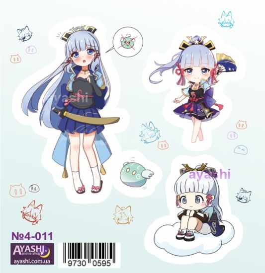 Наклейки Genshin Impact №4-011 Аяка Наклейки Genshin Impact №4-011 Аяка