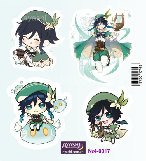 Наліпки Genshin Impact №4-017 Наліпки Genshin Impact №4-017