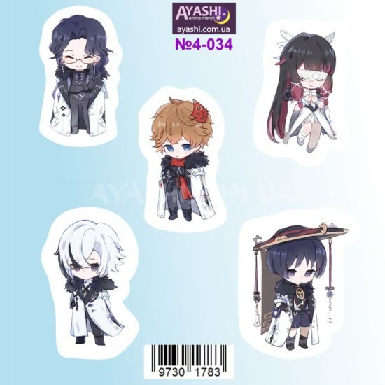 Наліпки Genshin Impact №4-034 Наліпки Genshin Impact №4-034