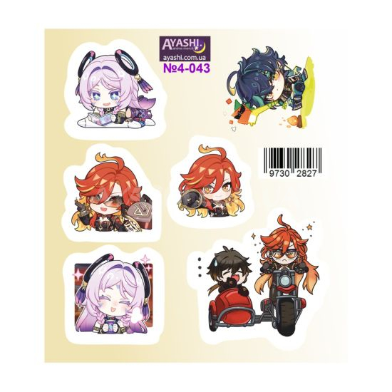 Наліпки Genshin Impact №4-043 Наліпки Genshin Impact №4-043