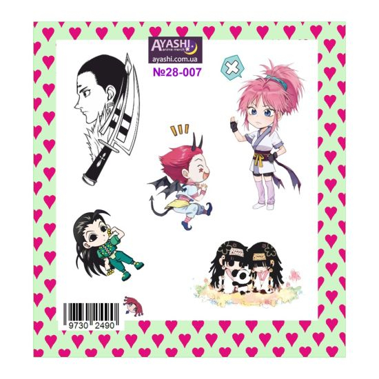 Наклейки Hunter x Hunter №28-007 Наклейки Hunter x Hunter №28-007