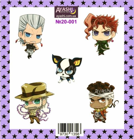 Наклейки Jojo's Bizarre Adventure №20-001 Наклейки Jojo's Bizarre Adventure №20-001