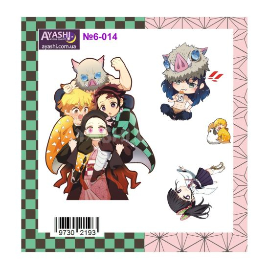 Наклейки Demon Slayer №6-014 Наклейки Demon Slayer №6-014