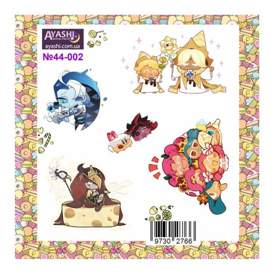 Наліпки Cookie run №44-002 Наліпки Cookie run №44-002