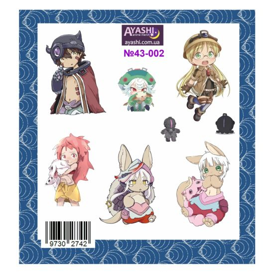 Наліпки Made in Abyss №43-002 Наліпки Made in Abyss №43-002