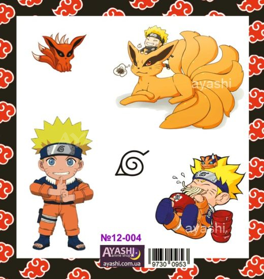 Наліпки Naruto №12-004 Наліпки Naruto №12-004