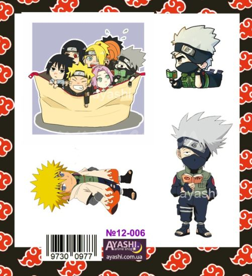 Наклейки Naruto №12-006 Наклейки Naruto №12-006