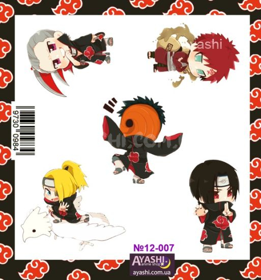 Наліпки Naruto №12-007 Наліпки Naruto №12-007