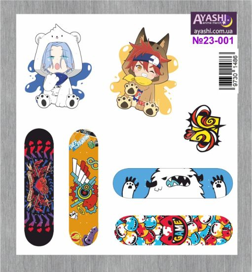 Наклейки SK8 the Infinity №23-001 Наклейки SK8 the Infinity №23-001