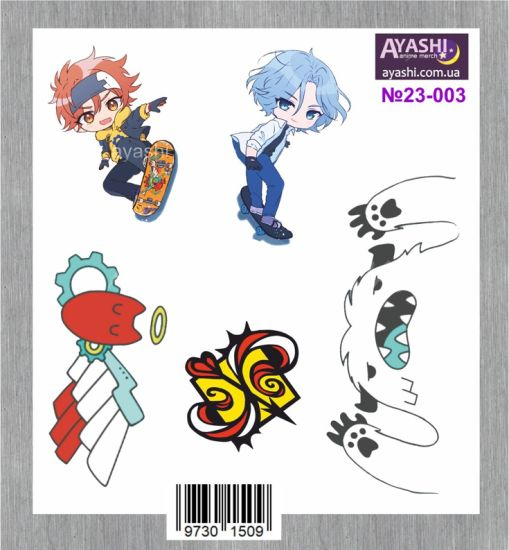 Наліпки SK8 the Infinity №23-003 Наліпки SK8 the Infinity №23-003