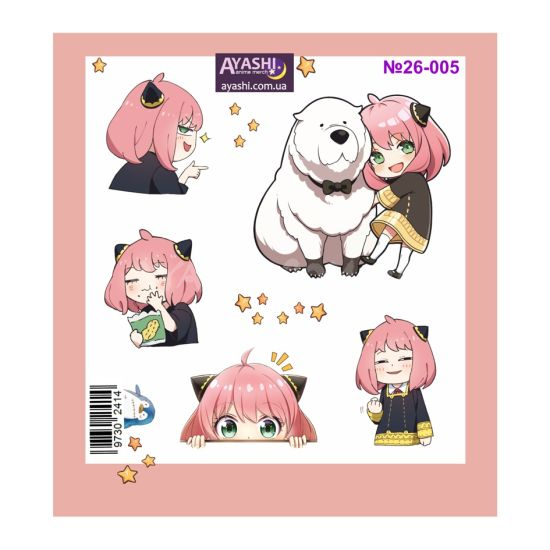 Наліпки Spy x Family №26-005 Наліпки Spy x Family №26-005