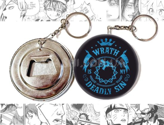 Відкривачка-брелок Seven Deadly Sins OTKR-58-01851 Гнів - мій смертний гріх. Відкривачка-брелок Seven Deadly Sins OTKR-58-01851 Гнів - мій смертний гріх.