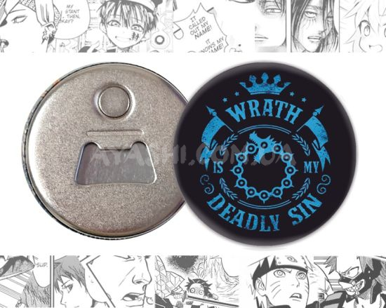 Відкривачка-магніт Seven Deadly Sins OTkM-58-01851 Гнів - мій смертний гріх Відкривачка-магніт Seven Deadly Sins OTkM-58-01851 Гнів - мій смертний гріх