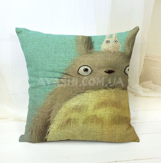 Подушка 43*43 см Totoro кольоровий Подушка 43*43 см Totoro кольоровий