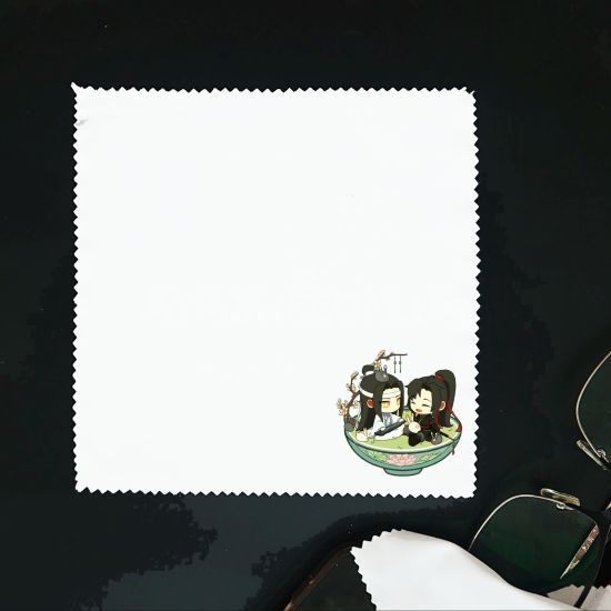 Салфетка для очков СР-00015 Mo Dao Zu Shi Вэй Ин с Лань Чжань Салфетка для очков СР-00015 Mo Dao Zu Shi Вэй Ин с Лань Чжань