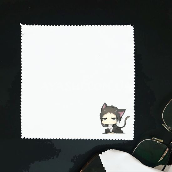 Салфетка для очков СР-00029 Bungo Stray Dogs Акутагава  Салфетка для очков СР-00029 Bungo Stray Dogs Акутагава 