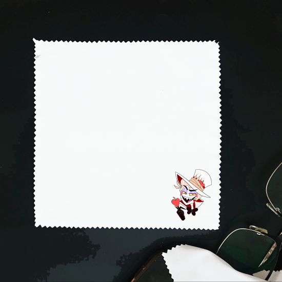 Салфетка для очков Hazbin Hotel СР-00044 Люцифер  Салфетка для очков Hazbin Hotel СР-00044 Люцифер 