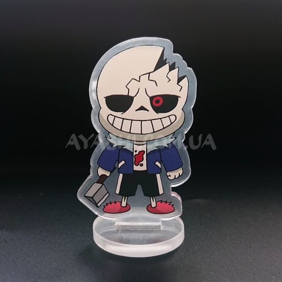 Стенд  СТ-0011-02 Undertale Sans з сокирою акриловий міні Стенд  СТ-0011-02 Undertale Sans з сокирою акриловий міні