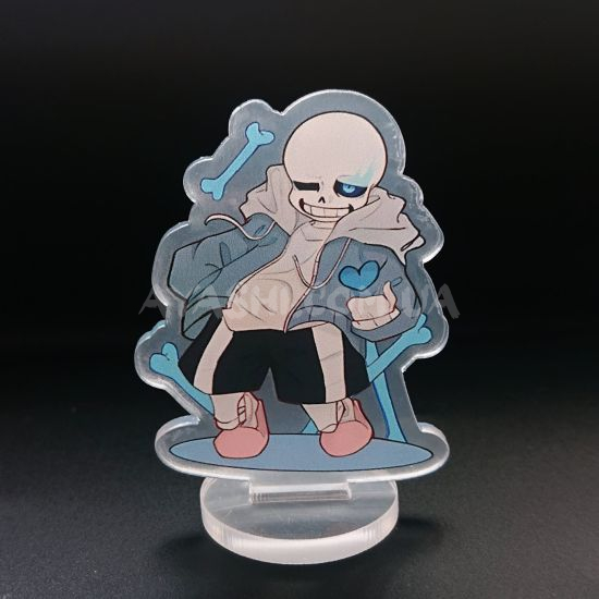 Стенд  СТ-0011-05 Undertale Sans синя кістка  акриловий міні Стенд  СТ-0011-05 Undertale Sans синя кістка  акриловий міні