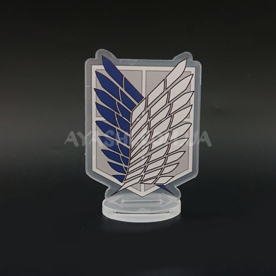 Стенд  СТ-0026-05 Attack on Titan Герб  акриловий міні Стенд  СТ-0026-05 Attack on Titan Герб  акриловий міні
