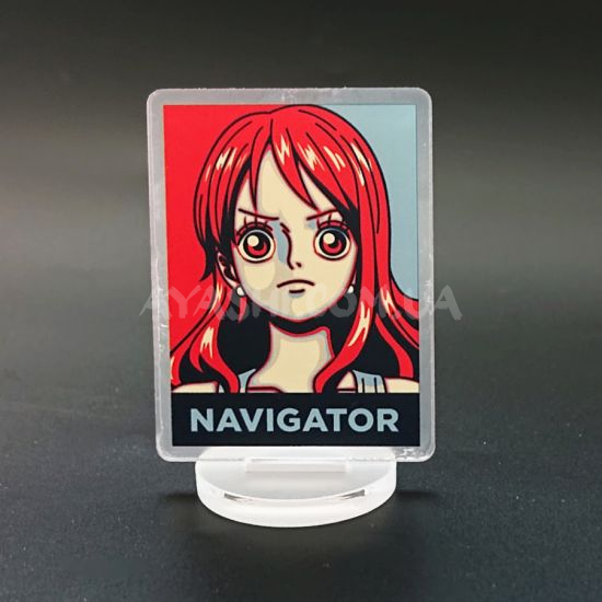 Стенд Акриловый мини СТ-0027-10 One Piece Нами прямоугольный Стенд Акриловый мини СТ-0027-10 One Piece Нами прямоугольный