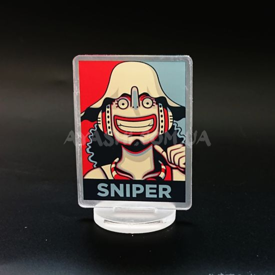 Стенд  СТ-0027-16 One Piece Усопп акриловий міні прямокутний Стенд  СТ-0027-16 One Piece Усопп акриловий міні прямокутний