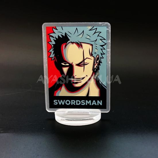 Стенд  СТ-0027-11 One Piece Ророноа Зоро прямокутний акриловий міні Стенд  СТ-0027-11 One Piece Ророноа Зоро прямокутний акриловий міні