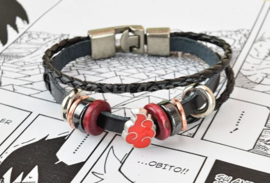 Браслет №001 Naruto Акацуки тройной 19см Браслет №001 Naruto Акацуки тройной 19см