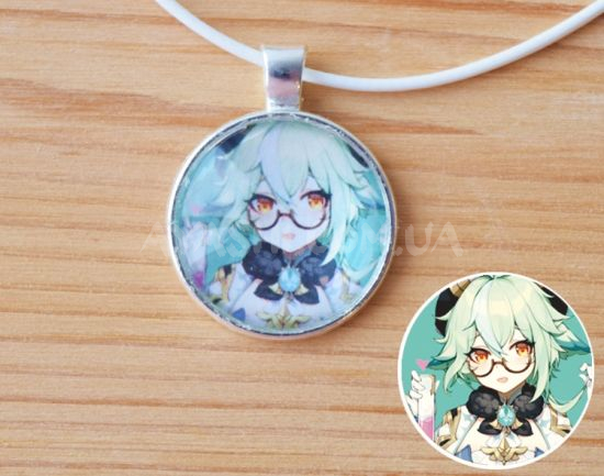 Кулон №946-0042 Genshin Impact Сахароза, 25мм Кулон №946-0042 Genshin Impact Сахароза, 25мм