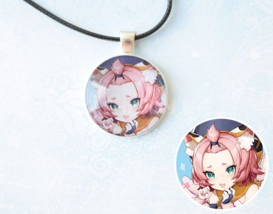 Кулон №945-0056 Genshin Impact Диона, 25мм Кулон №945-0056 Genshin Impact Диона, 25мм