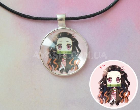 Кулон №945-0070 Demon Slayer,  Незуко , 25мм Кулон №945-0070 Demon Slayer,  Незуко , 25мм