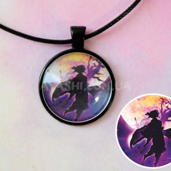 Кулон №944-0078 Demon Slayer, Шинобу Кочо, 25мм Кулон №944-0078 Demon Slayer, Шинобу Кочо, 25мм