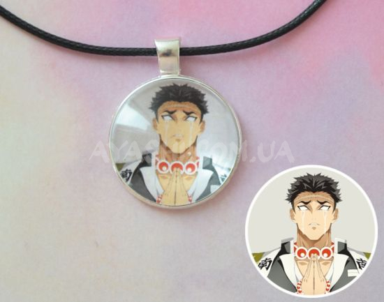 Кулон №945-0091 Demon Slayer, Гёмей Химеджима, 25мм Кулон №945-0091 Demon Slayer, Гёмей Химеджима, 25мм
