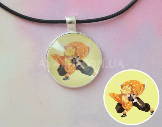 Кулон №945-0095 Demon Slayer,  Зеницу , 25мм Кулон №945-0095 Demon Slayer,  Зеницу , 25мм