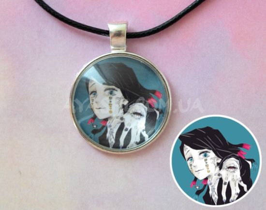 Кулон №945-0099 Demon Slayer, Энму , 25мм Кулон №945-0099 Demon Slayer, Энму , 25мм