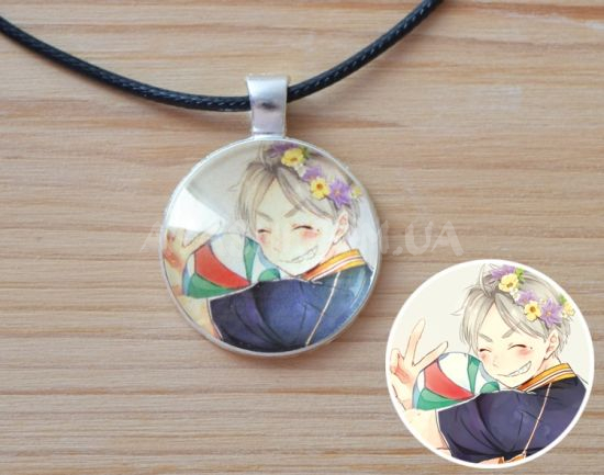 Кулон №945-0104 Haikyuu!!, Коуши Сугавара, 25мм Кулон №945-0104 Haikyuu!!, Коуши Сугавара, 25мм