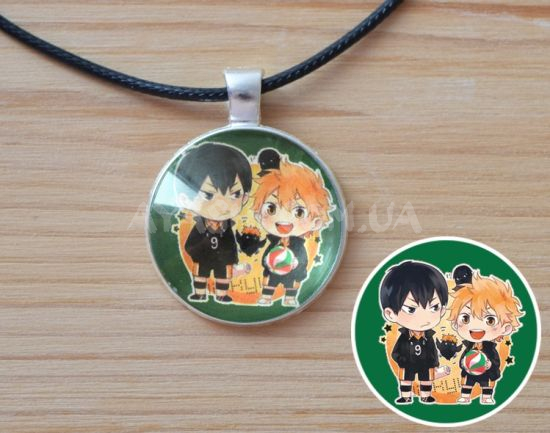 Кулон №945-0107 Haikyuu!!, Шойо Хіната , Тобіо Кагєяма, 25мм Кулон №945-0107 Haikyuu!!, Шойо Хіната , Тобіо Кагєяма, 25мм
