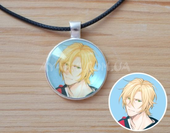 Кулон №945-0115 Banana Fish, Эш Линкс , 25мм Кулон №945-0115 Banana Fish, Эш Линкс , 25мм