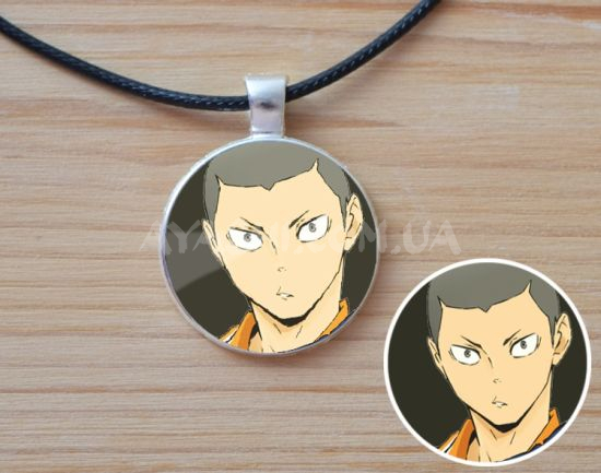 Кулон №945-0134 Haikyuu!!, Рюноске Танака, 25мм Кулон №945-0134 Haikyuu!!, Рюноске Танака, 25мм