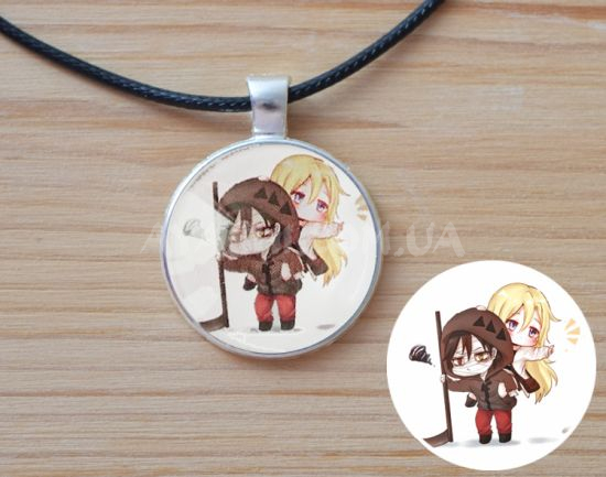 Кулон №945-0198 Satsuriku no Tenshi Рейчел та Зак 25мм Кулон №945-0198 Satsuriku no Tenshi Рейчел та Зак 25мм
