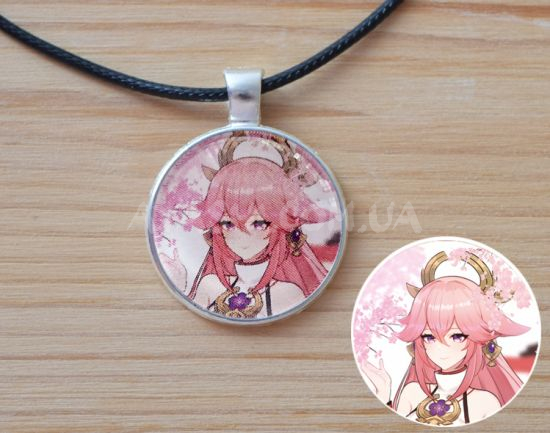 Кулон №945-0205 Genshin Impact Яе Міко, 25мм Кулон №945-0205 Genshin Impact Яе Міко, 25мм