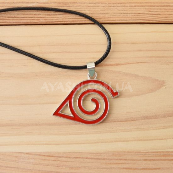 Кулон №0016 Naruto символ Коноха цветной двухсторонний Кулон №0016 Naruto символ Коноха цветной двухсторонний
