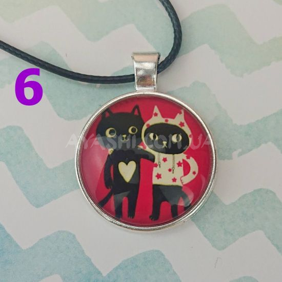 Кулон №0013 КОТ, 25мм, 1 шт на вибор №6