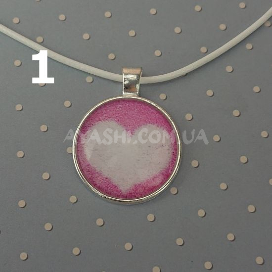 Кулон №0011 Сердце, 25мм, 1 шт на вибор №1