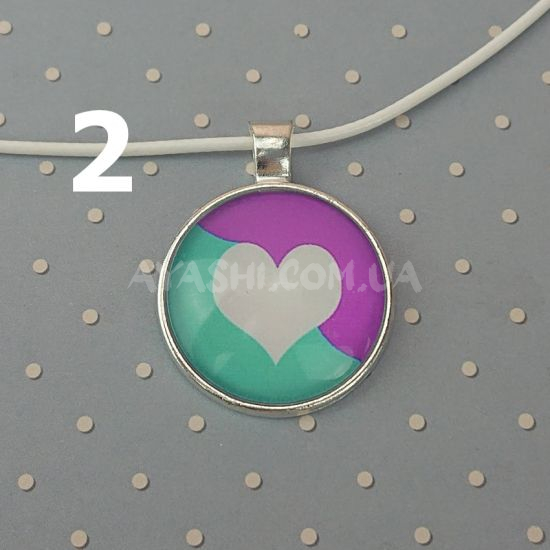 Кулон №0011 Сердце, 25мм, 1 шт на вибор №2