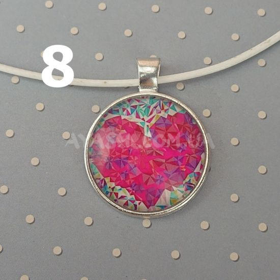 Кулон №0011 Сердце, 25мм, 1 шт на вибор №8