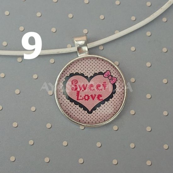 Кулон №0011 Сердце, 25мм, 1 шт на вибор №9